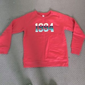 Peachy pink crewneck Xs